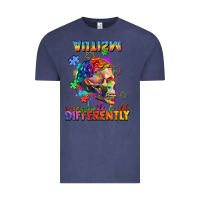 Vintage Denim Autism seeing in the world differently Vintage Tee - FaDigitalArtStudio