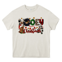 Cream mooey christmas Heavy Core Tee - CowGirlArtShop