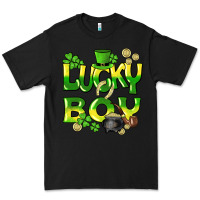 Black Lucky Boy St. Patrick's Day Premium Tee - HowdyJamesFarm
