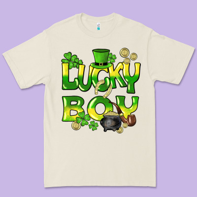 Lucky Boy St. Patrick's Day Premium Tee Designed By Howdyjamesfarm