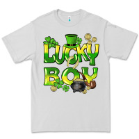 Dove Grey Lucky Boy St. Patrick's Day Premium Tee - HowdyJamesFarm