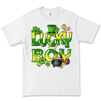 White Lucky Boy St. Patrick's Day Premium Tee - HowdyJamesFarm
