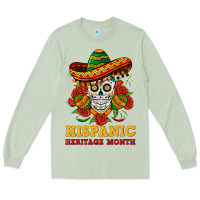 Matcha sombrero skull heritage Long Sleeve Tee - BundleAndBundleShop