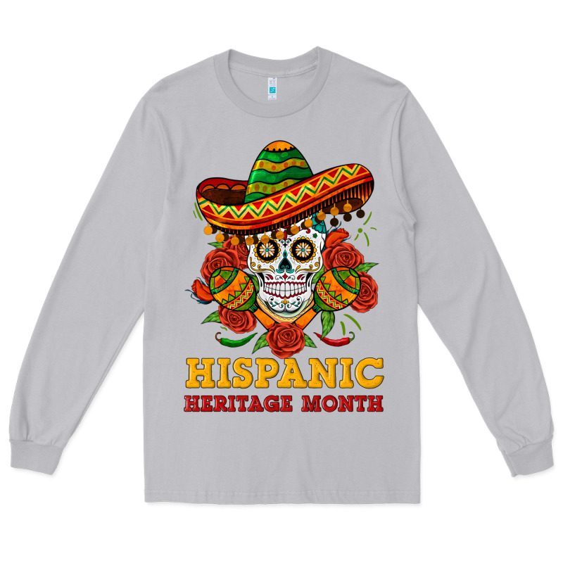 Sombrero Skull Heritage Long Sleeve Tee by BundleAndBundleShop | Teevron