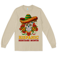 Mushroom sombrero skull heritage Long Sleeve Tee - BundleAndBundleShop