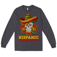Smoke sombrero skull heritage Long Sleeve Tee - BundleAndBundleShop