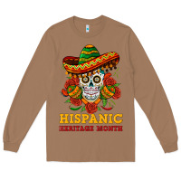 Toasted Coconut sombrero skull heritage Long Sleeve Tee - BundleAndBundleShop