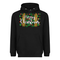 Black merry christmas Heavyweight Hoodie - JahusDesignShop