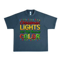 Midnight Navy christmas lights are my favorite color Urban Heavy Tee - FaDigitalArtStudio