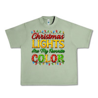 Oil Green christmas lights are my favorite color Urban Heavy Tee - FaDigitalArtStudio