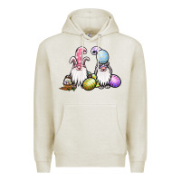 Oatmeal Heather easter gnomes Premium Hoodie - Jasminsmagicworld