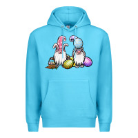 Ocean Blue easter gnomes Premium Hoodie - Jasminsmagicworld