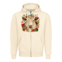 Sandshell christmas charolais Zipper Hoodie - JahusDesignShop