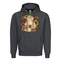 Smoke christmas charolais Zipper Hoodie - JahusDesignShop