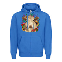 True Royal christmas charolais Zipper Hoodie - JahusDesignShop