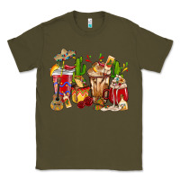 Army Green Cino De Mayo coffee cups Mexico Classic Tee - HowdyJamesFarm