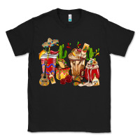 Black Cino De Mayo coffee cups Mexico Classic Tee - HowdyJamesFarm