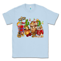 Dusty Blue Cino De Mayo coffee cups Mexico Classic Tee - HowdyJamesFarm