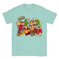 Seafoam Cino De Mayo coffee cups Mexico Classic Tee - HowdyJamesFarm