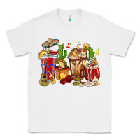White Cino De Mayo coffee cups Mexico Classic Tee - HowdyJamesFarm