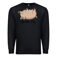 Black Spider Pig Premium Sweatshirt - DesigneFamous