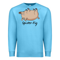 Ocean Blue Spider Pig Premium Sweatshirt - DesigneFamous