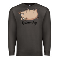 Smoke Spider Pig Premium Sweatshirt - DesigneFamous