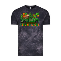 Cloud Black feeling lucky with gnomes on truck Vintage Tee - FaDigitalArtStudio