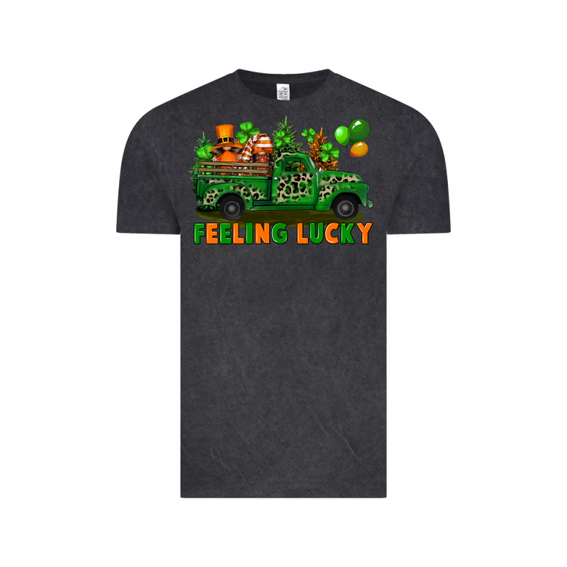 Feeling Lucky With Gnomes On Truck Vintage Tee by FaDigitalArtStudio | Teevron