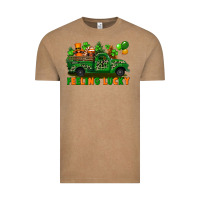 Vintage Coffee feeling lucky with gnomes on truck Vintage Tee - FaDigitalArtStudio