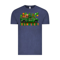 Vintage Denim feeling lucky with gnomes on truck Vintage Tee - FaDigitalArtStudio
