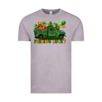 Vintage Zinc feeling lucky with gnomes on truck Vintage Tee - FaDigitalArtStudio