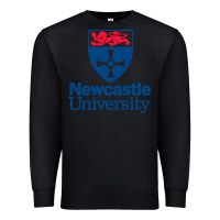 Black Newcastle College Premium Sweatshirt - DesigneFamous