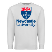Dove Grey Newcastle College Premium Sweatshirt - DesigneFamous