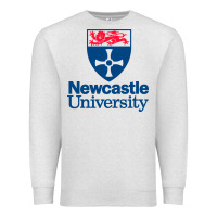 Oatmeal Heather Newcastle College Premium Sweatshirt - DesigneFamous