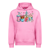 Fuchsia Pink easter longhaired cow coffee cups Urban Hoodie - Jasminsmagicworld