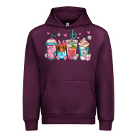 Mauve Wine easter longhaired cow coffee cups Urban Hoodie - Jasminsmagicworld