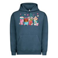 Pigment Midnight Navy easter longhaired cow coffee cups Urban Hoodie - Jasminsmagicworld