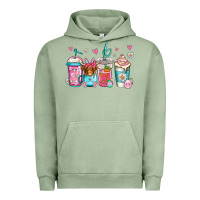 Pigment Oil Green easter longhaired cow coffee cups Urban Hoodie - Jasminsmagicworld