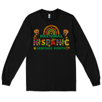 Black national hispanic heritage month Long Sleeve Tee - BundleAndBundleShop