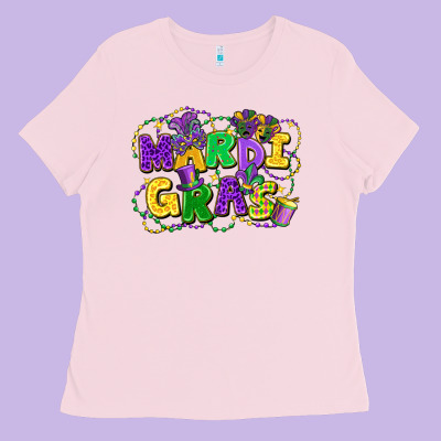 Mardi Gras Ladies Tee Designed By Fadigitalartstudio