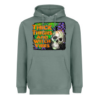 Sage thick thighs and witch vibes Heavyweight Hoodie - JahusDesignShop