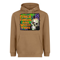 Toasted Coconut thick thighs and witch vibes Heavyweight Hoodie - JahusDesignShop