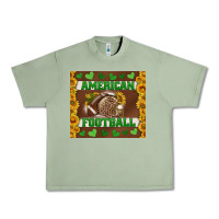 Oil Green american football with sunflower tumbler Urban Heavy Tee - BundleAndBundleShop