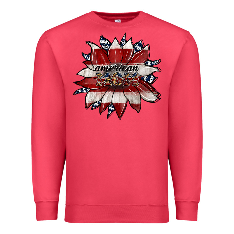 American Mom Premium Sweatshirt by JahusDesignShop | Teevron