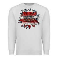 Dove Grey american mom Premium Sweatshirt - JahusDesignShop
