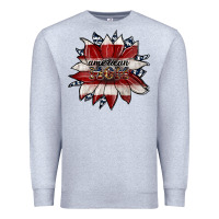 Heather Grey american mom Premium Sweatshirt - JahusDesignShop