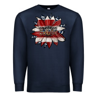Navy american mom Premium Sweatshirt - JahusDesignShop