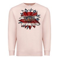 Pale Pink american mom Premium Sweatshirt - JahusDesignShop