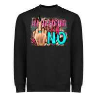 Hahahaha No Leopard Cowhide Heavyweight Sweatshirt | Teevron